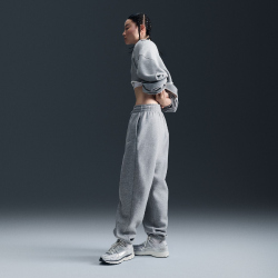 NIKE Sportswear Phoenix Fleece High-Waist Oversize Jogginghose Damen 063 - dk grey heather/sail XL