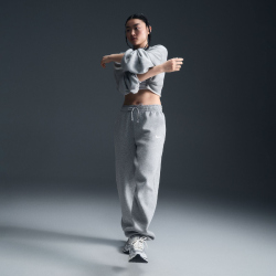 NIKE Sportswear Phoenix Fleece High-Waist Oversize Jogginghose Damen 063 - dk grey heather/sail XL