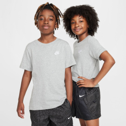 NIKE Sportswear T-Shirt Kinder 063 - dk grey heather XS (122-128 cm)