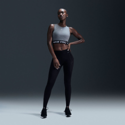 NIKE Pro 365 Dri-FIT Cropped Tanktop Damen 084 - smoke grey/htr/white XXS