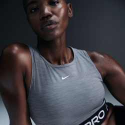 NIKE Pro 365 Dri-FIT Cropped Tanktop Damen 084 - smoke grey/htr/white XXS