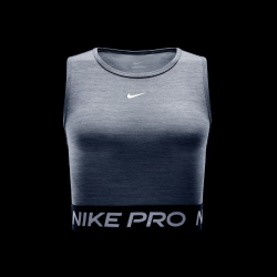 NIKE Pro 365 Dri-FIT Cropped Tanktop Damen 084 - smoke grey/htr/white XXS