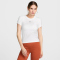 NIKE Sportswear Chill Knit Mod-Cropped T-Shirt Damen 100 - white/black XS