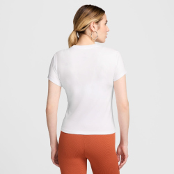 NIKE Sportswear Chill Knit Mod-Cropped T-Shirt Damen 100 - white/black XL
