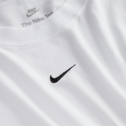 NIKE Sportswear Chill Knit Mod-Cropped T-Shirt Damen 100 - white/black XL