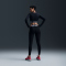 NIKE Pro 365 Dri-FIT Cropped langarm Trainingsshirt Damen 010 - black/white XXS