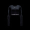 NIKE Pro 365 Dri-FIT Cropped langarm Trainingsshirt Damen 010 - black/white XXS