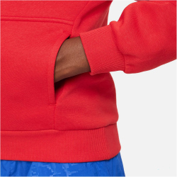 NIKE Sportswear Club Fleece Hoodie Kinder 657 - university red/white L (147-158 cm)