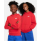 NIKE Sportswear Club Fleece Hoodie Kinder 657 - university red/white L (147-158 cm)