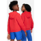 NIKE Sportswear Club Fleece Hoodie Kinder 657 - university red/white L (147-158 cm)