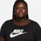 NIKE Sportswear Essentials T-Shirt Damen 010 - black/white 0X