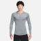 NIKE Pro Dri-FIT Tight langarm Funktionsshirt Herren 084 - smoke grey/black XL