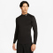NIKE Pro langarm Fitnessshirt Herren 010 - black/white S