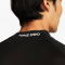 NIKE Pro langarm Fitnessshirt Herren 010 - black/white S