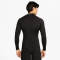 NIKE Pro langarm Fitnessshirt Herren 010 - black/white S
