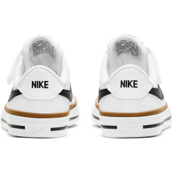 NIKE Court Legacy Sneaker Jungen 102 - white/black-desert ochre-gum light brown 33