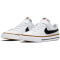 NIKE Court Legacy Sneaker Jungen 102 - white/black-desert ochre-gum light brown 33