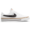 NIKE Court Legacy Sneaker Jungen 102 - white/black-desert ochre-gum light brown 33