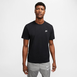 NIKE Sportswear Freizeit T-Shirt Herren 014 - black/white/dark grey XS