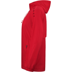 JAKO Flow Lightweight Regenjacke Kinder 100 - rot 128