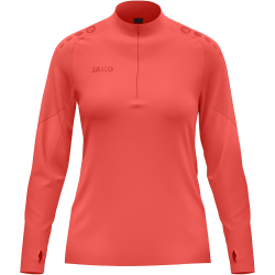 JAKO Light Flow 1/4-Zip Sweatshirt Damen 365 - coral S