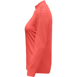 JAKO Light Flow 1/4-Zip Sweatshirt Damen 365 - coral S
