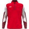 JAKO Dynamic 1/4-Zip Sweatshirt Damen 114 - rot/weiß/dunkelrot S