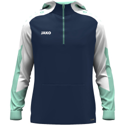 JAKO Dynamic 1/4-Zip Hoodie 915 - marine/weiß/minze S