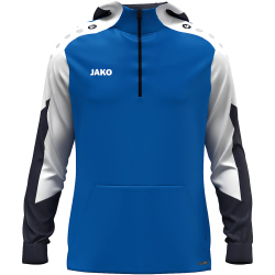 JAKO Dynamic 1/4-Zip Hoodie 405 - royal/weiß/marine S