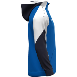 JAKO Dynamic 1/4-Zip Hoodie 405 - royal/weiß/marine S