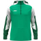 JAKO Dynamic 1/4-Zip Hoodie 204 - grün/weiß/dunkelgrün S