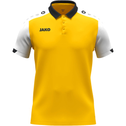 JAKO Dynamic Poloshirt Damen 305 - gelb/weiß/schwarz M