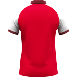 JAKO Dynamic Poloshirt Damen 114 - rot/weiß/dunkelrot M