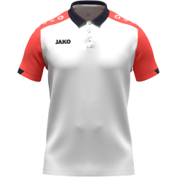 JAKO Dynamic Poloshirt Damen 026 - weiß/coral/marine S