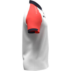 JAKO Dynamic Poloshirt Damen 026 - weiß/coral/marine S