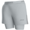 JAKO Power 2in1 Trainingsshorts Damen 522 - hellgrau 34