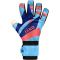 JAKO River Supersoft Negative Cut Torwarthandschuhe 436 - skyblue/coral/navy 7