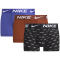 3er Pack NIKE Boxershorts Trunks Herren EX3 - BLK nike print/mars stne/deep night S