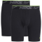 2er Pack NIKE Boxershorts Briefs lang Herren 001 - black/black/black S