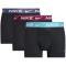 3er Pack NIKE Boxershorts Trunks Herren 022 - BLK dty cactus/tm red/sanded ple wb S