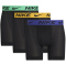 3er Pack NIKE Boxershorts Briefs Herren MDW - BLK deep nght/uni gld/green shck wb M