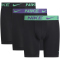 3er Pack NIKE Boxershorts Briefs lang Herren U9M - BLK grn shck/wild vlet/BLK txtrd wb S