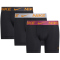 3er Pack NIKE Boxershorts Briefs Herren D15 - BLK wolf grey/sweet beet/anthracite M