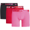 3er Pack NIKE Boxershorts Briefs Herren BSM - hypr pnk/uni red/ BLK high shine wb S