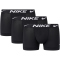 3er Pack NIKE Boxershorts Trunks Herren UB1 - black/black/black XS