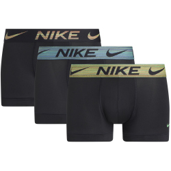 3er Pack NIKE Boxershorts Trunks Herren 2U8 - BLK dty cts/grn stke/BLK spc dye wb L