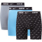 3er Pack NIKE Boxershorts Briefs Herren 9JI - swoosh print/grey/uni. blue S