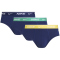 3er Pack NIKE Slips Herren 411 - blue void ligth/stdium grn/bl void L
