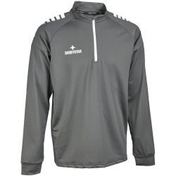 DERBYSTAR Madrid 1/4-Zip Sweatshirt grau/weiß 3XL