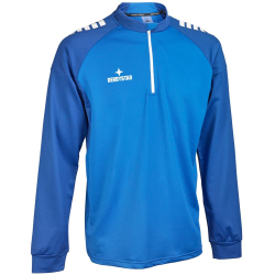 DERBYSTAR Madrid 1/4-Zip Sweatshirt blau/weiß 3XL